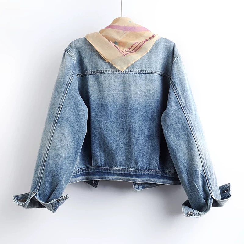 Marlow Denim Jacket with Scarf
