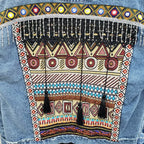 Ethnic Embroidered Jean Jacket