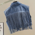Fringe Denim Vest