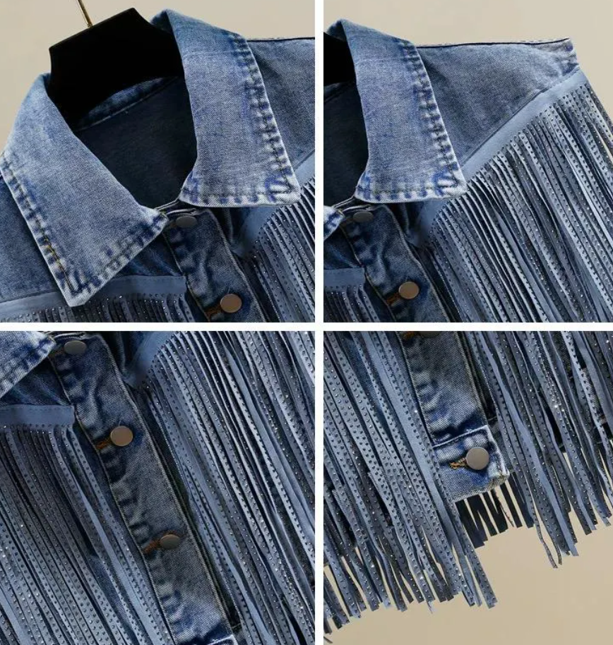 Fringe Denim Vest